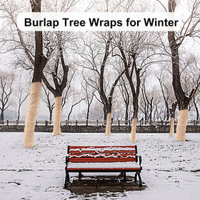 SYWHXY two-roll burlap wraps unrolled for fast coverage