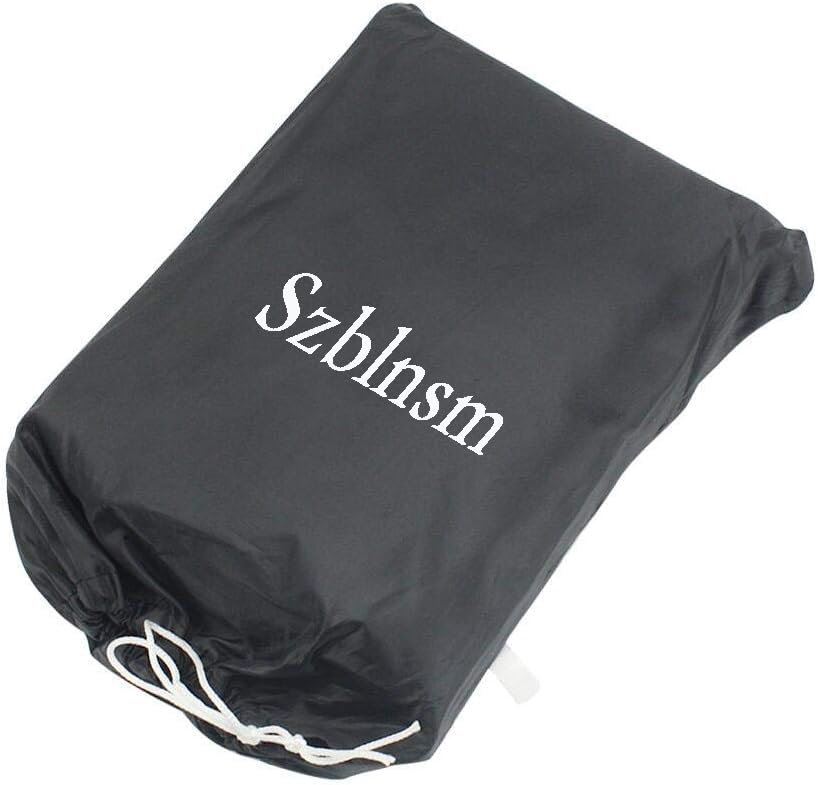 Szblnsm 420D Oxford fabric showing rugged, long-lasting mower cover protection.