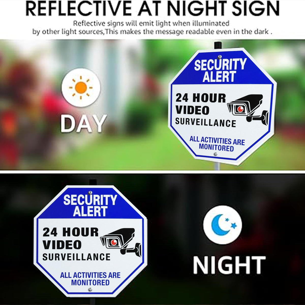 SZhuiyun reflective lettering improves visibility in low light.