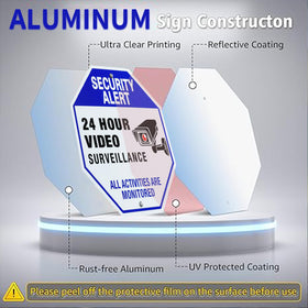 SZhuiyun weatherproof aluminum sign withstands rain and sun.