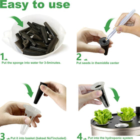 SZLJYLM Seedling-transplant-ready sponges simplify moving plants to soil