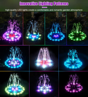 SZMP 60 LED RGB lights create nighttime color effects