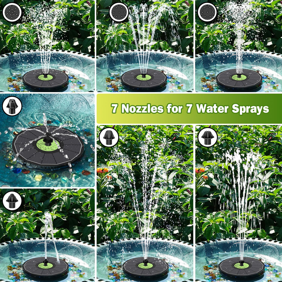 SZMP anti-drift design keeps water in the bird bath, reducing spills
