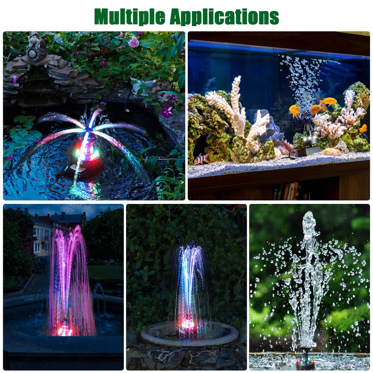 SZMP fountain with long 16.4 ft cord for versatile placement indoors or outdoors