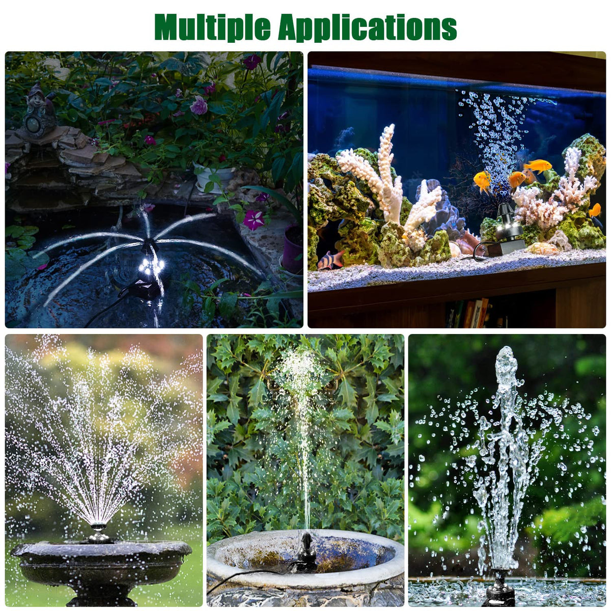 SZMP bird bath fountain installation works indoors or outdoors