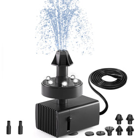 SZMP bird bath fountain with LED light enhances evening garden ambiance