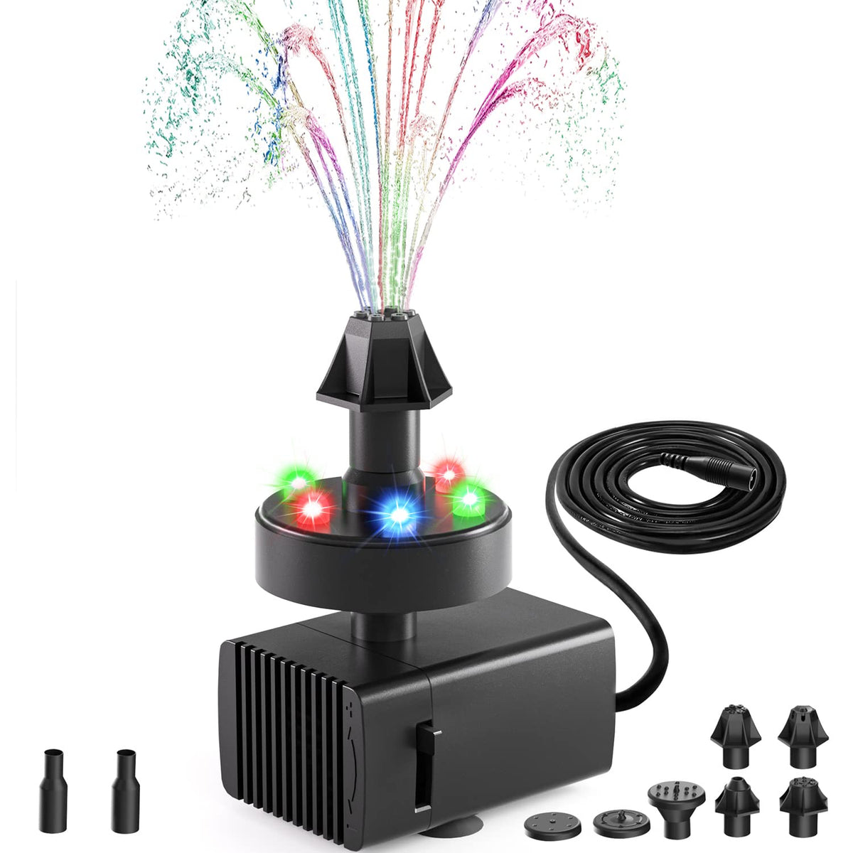SZMP bird bath fountain unit showing compact pump for outdoor water features