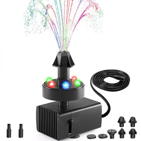 SZMP bird bath fountain unit showing compact pump for outdoor water features