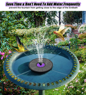 SZMP bird bath scene adds a pleasing garden decoration