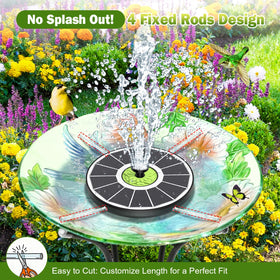 SZMP instant solar start powers the fountain in direct sun without cords