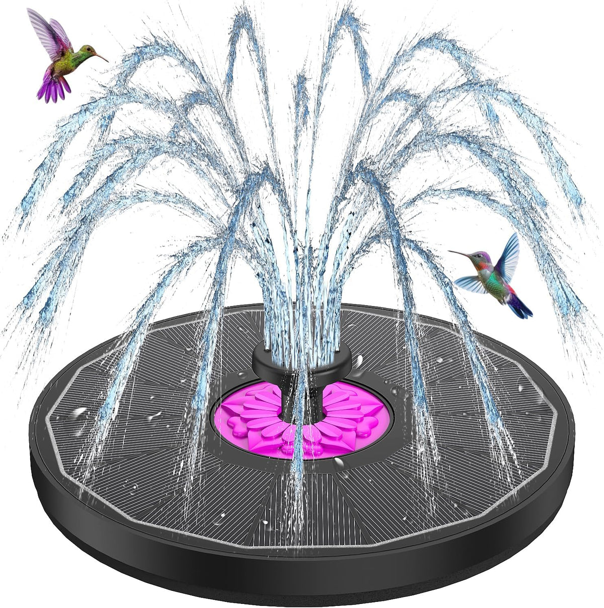 SZMP Powerful 3.5W solar panel with glass surface powering a durable fountain.