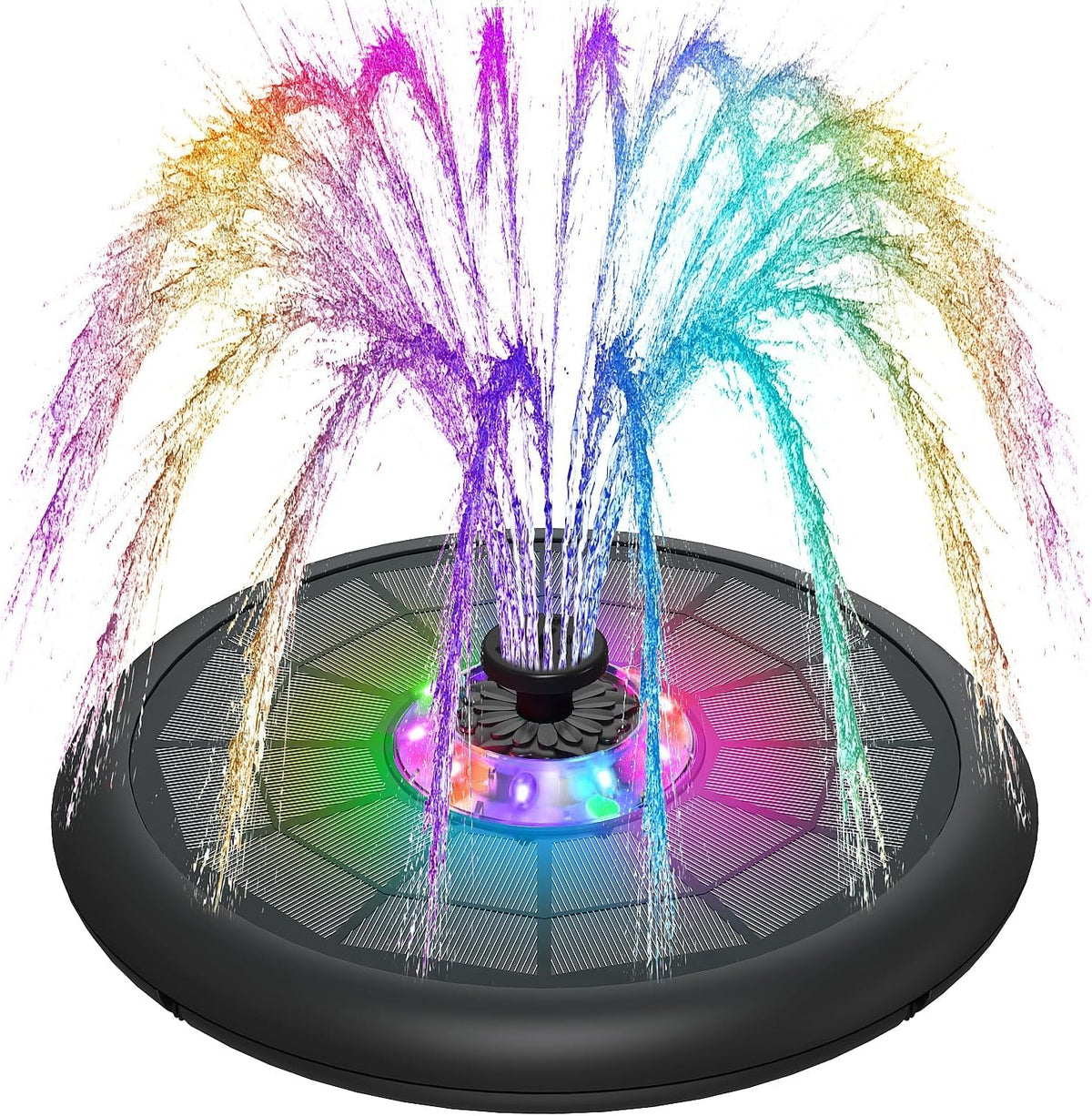 SZMP powerful 5W solar panel delivering stronger spray for a vibrant bird bath.