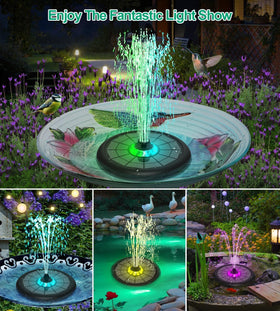 SZMP RGB LED light show creates magical evenings with color-changing illumination.