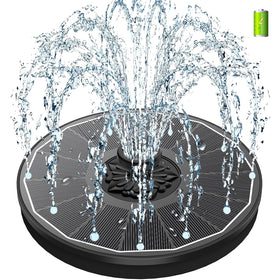 SZMP solar bird bath fountain with glass panel delivering fast energy absorption and steady power.
