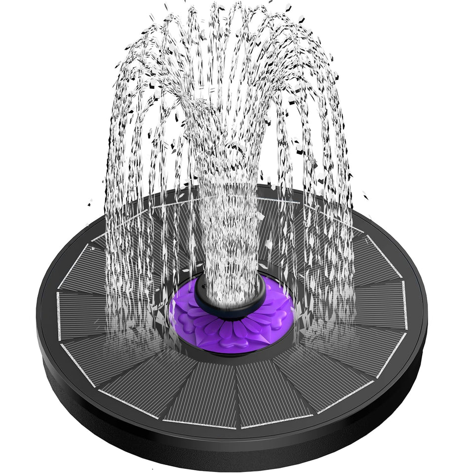 SZMP solar fountain glass panel closeup showing efficient energy conversion