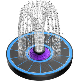 SZMP Solar Fountain 3.5W panel provides durable glass construction for outdoor use.