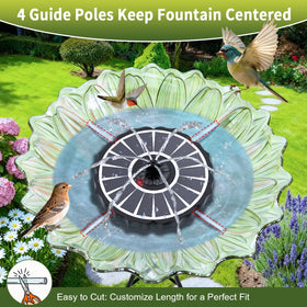 SZMP Anti-drift design keeps the fountain stable and minimizes splashing.