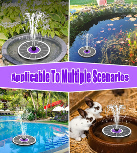SZMP bird bath fountain operating under sun, enjoy tranquil garden scenes