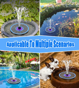 SZMP Solar Fountain suitable for bird baths, ponds, and small pools.