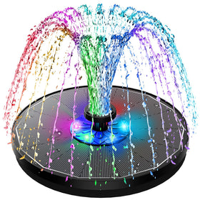 SZMP solar fountain with glass panel 3.5W powering steady daytime spray