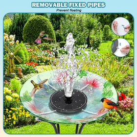 SZMP fountain nozzle set displaying 8 spray patterns for customizable water displays
