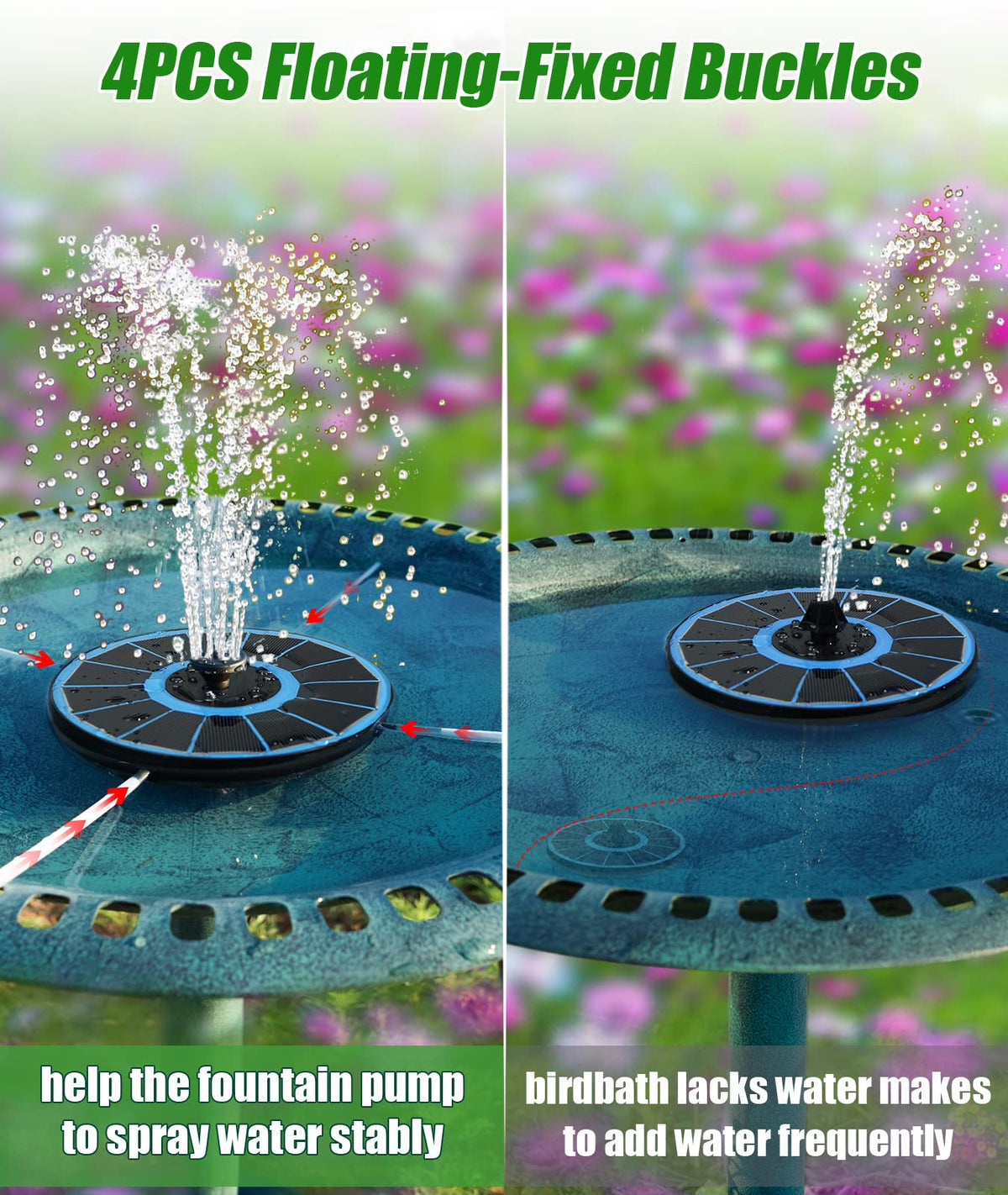 SZMP fountain enriches outdoor garden pond for birds and family