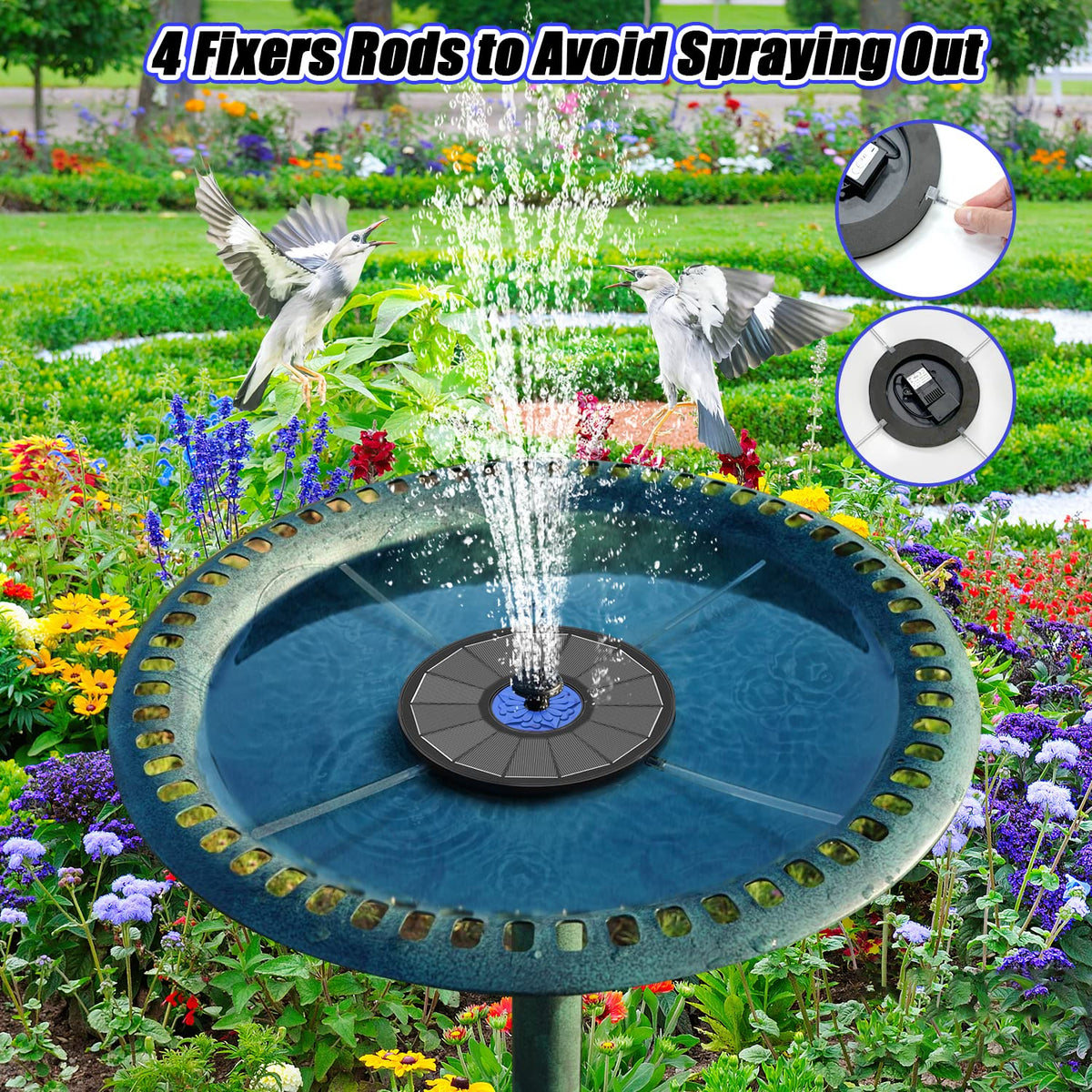 SZMP design features spill-resistant pipes to keep your fountain stable.