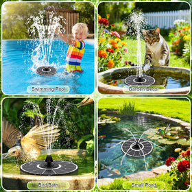 SZMP Solar Fountain enhances outdoor scenes with sun powered operation