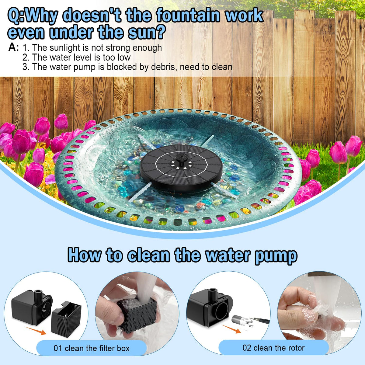 SZMP four anchor rods keep the fountain stable in wind