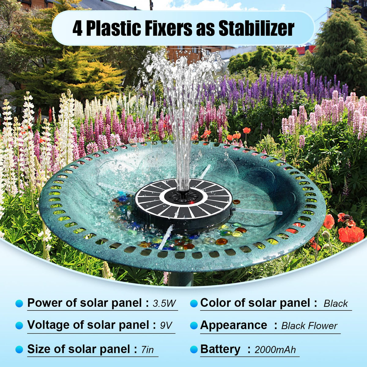 SZMP solar fountain in cloudy weather demonstrates continued operation