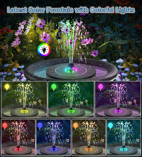 SZMP LED lights cycling colors for nighttime pond ambience