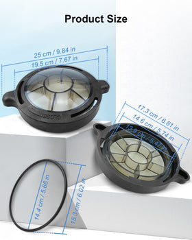 SZRKRLA ABS material pool pump lid resists wear and corrosion.