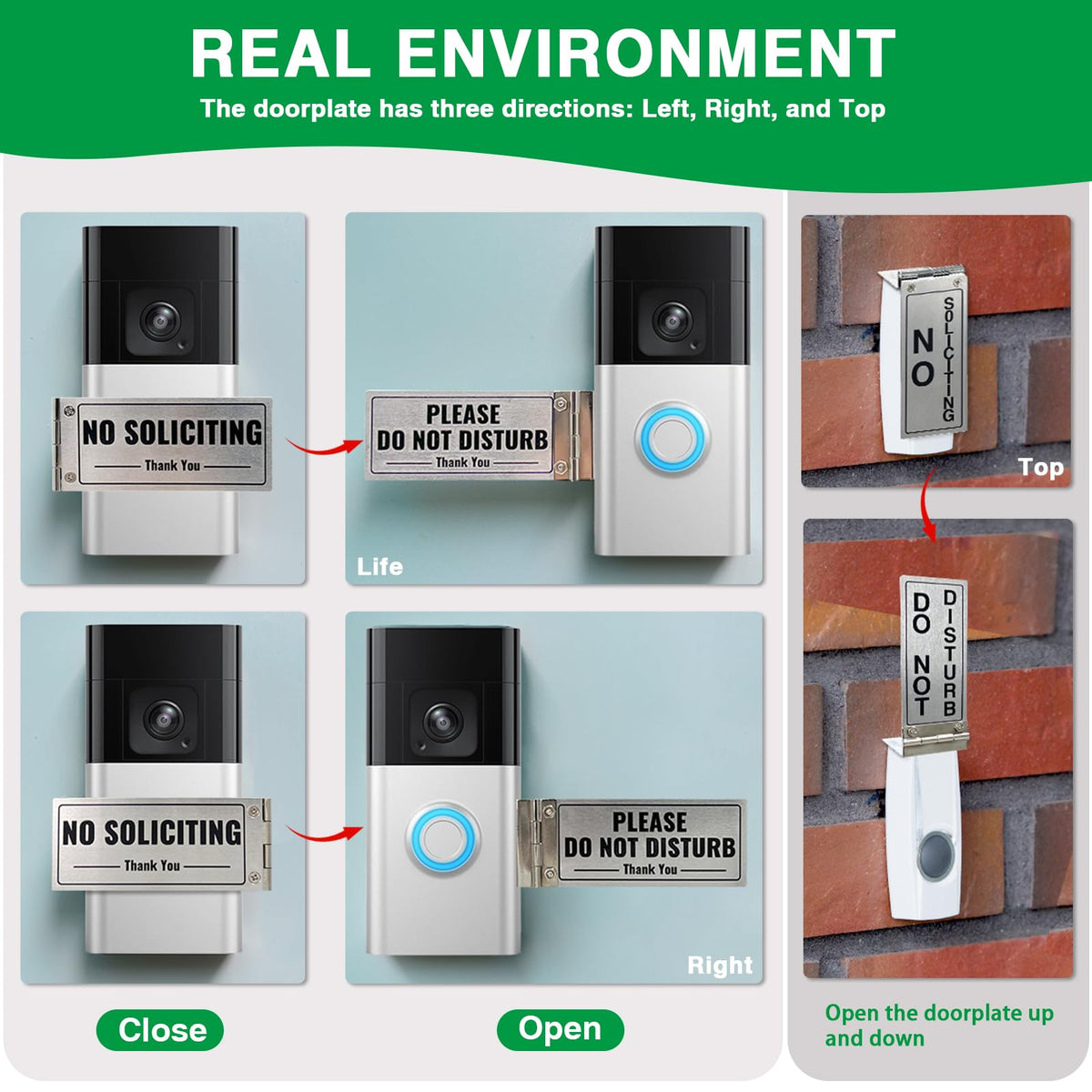 SZTGR gift-ready doorbell cover; ideal for busy homes and offices.
