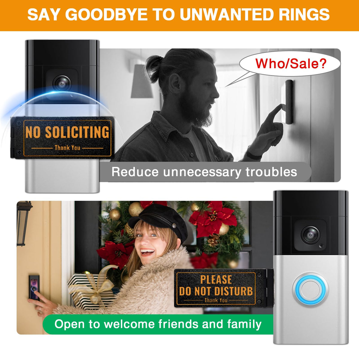 SZTGR weatherproof, UV-resistant doorbell cover outdoors.