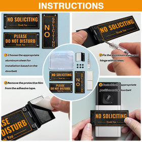 SZTGR sign kit includes screwdriver, screws, and tape for quick setup.
