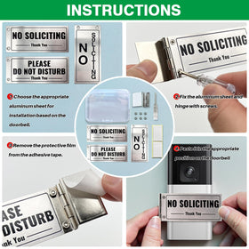 SZTGR easy-stick install; no drilling required for most doorbells.
