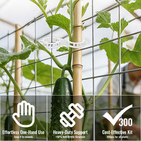 SZUAH indoor and outdoor use clips support vegetables grapes and flowering climbers
