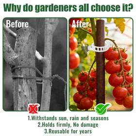 SZUAH UV-resistant plastic garden clips endure sun and seasons with grip