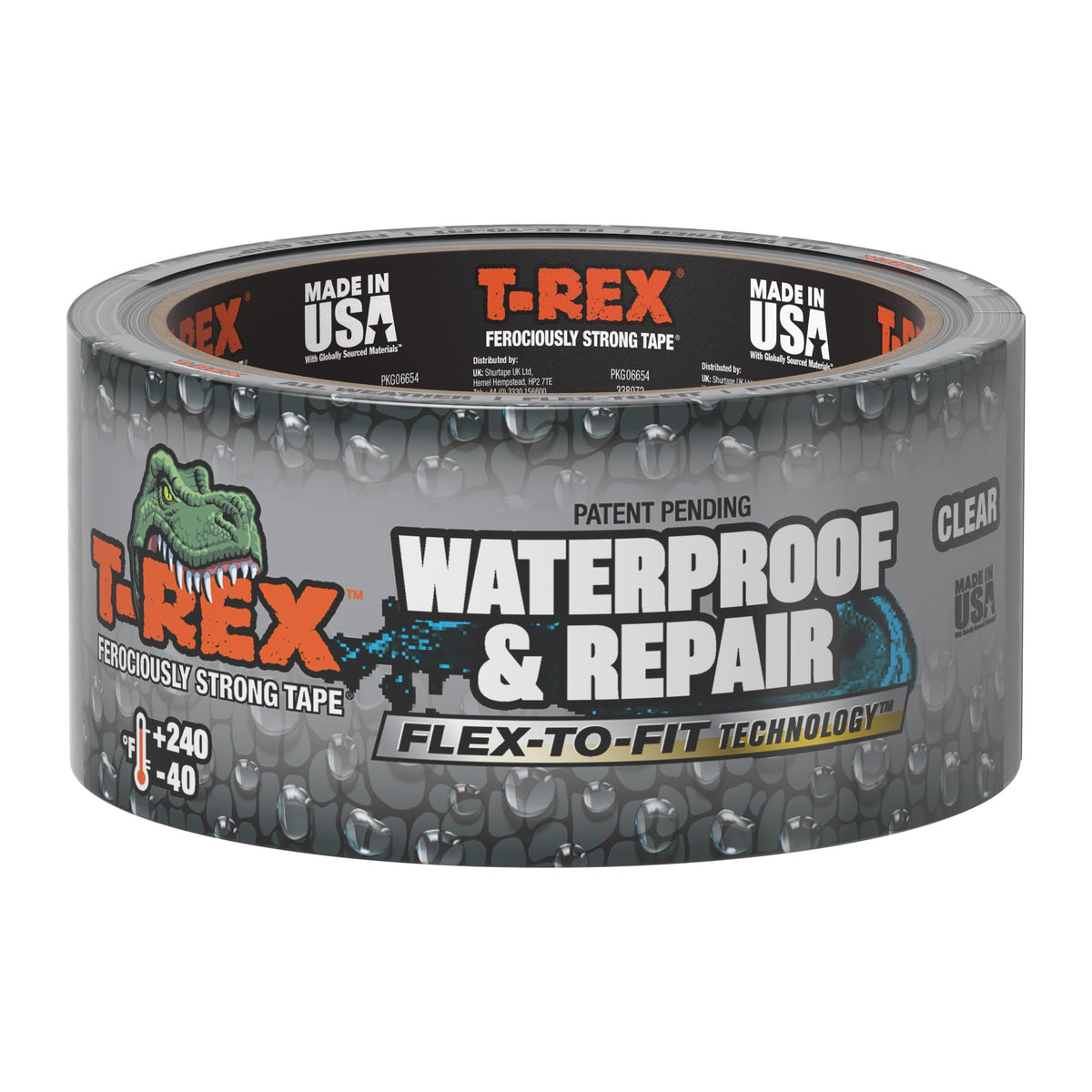 T-REX waterproof pool repair tape, clear, 30ft roll for discreet pool repairs
