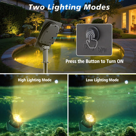 T-SUN solar pond lights simplify setup with wire-free installation.