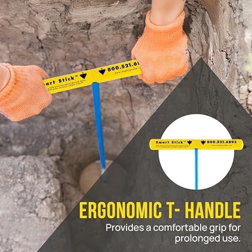 T&T Tools bright yellow handle enhances visibility on busy job sites.