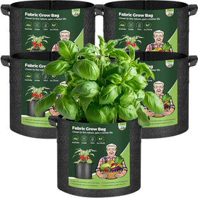 T4U 1 gallon grow bag with reinforced handles for easy transport