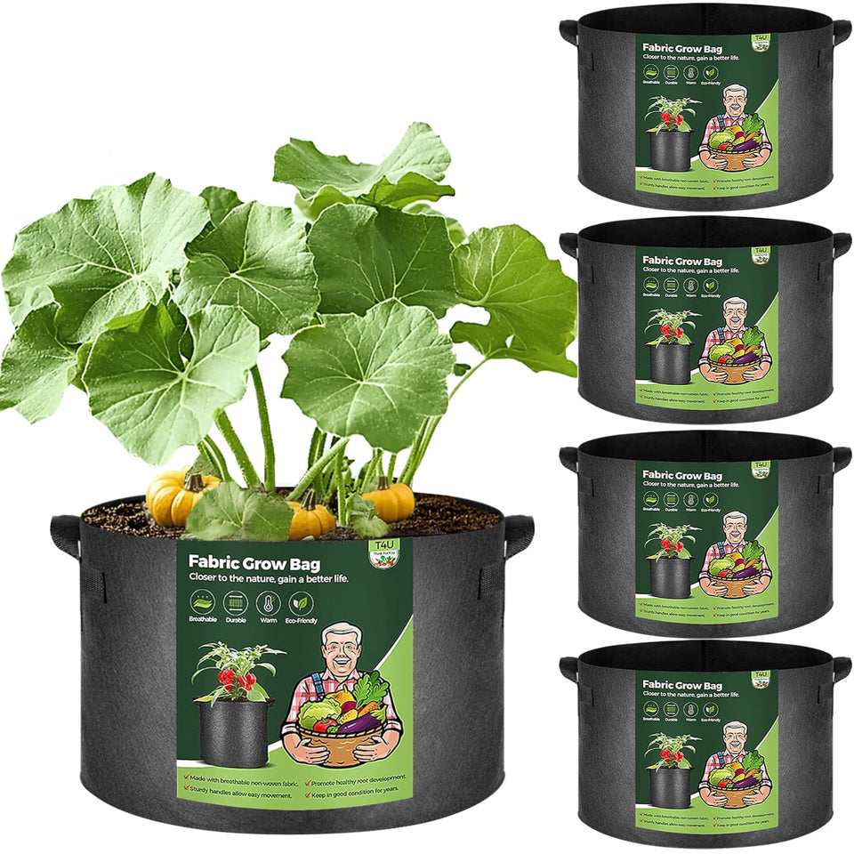 T4U 25-gallon grow bag exterior view showing durable material for year‑round outdoor use.