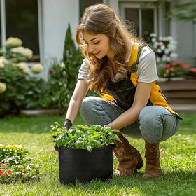 T4U 3 gallon grow bag designed for year-round outdoor planting success