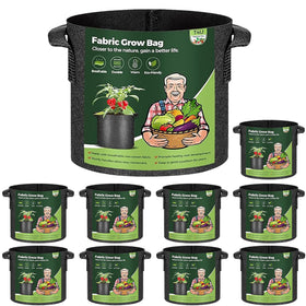 T4U 3 gallon grow bag with reinforced handles for easy lifting and transport