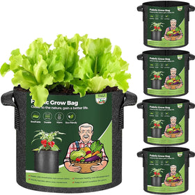 T4U 3-gallon grow bags with sturdy handles for easy transport.