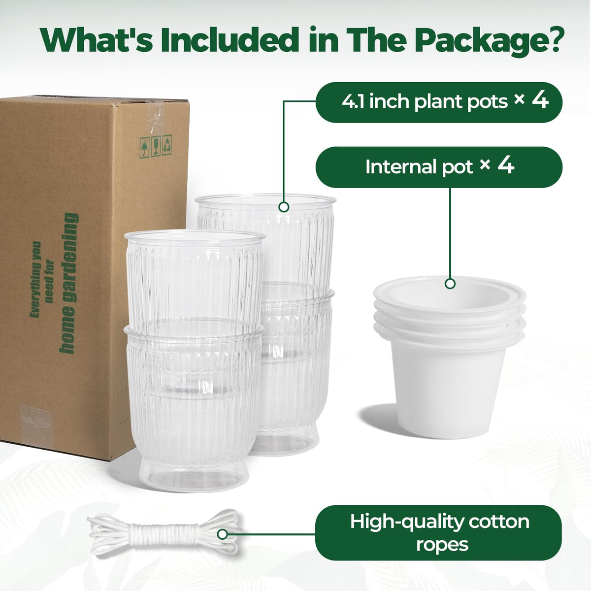 T4U lightweight and easy-to-move 4-inch pot