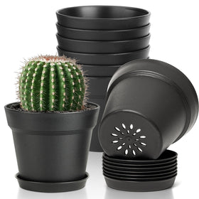 T4U 4-inch pot with saucer for clean, drip-free indoor setups