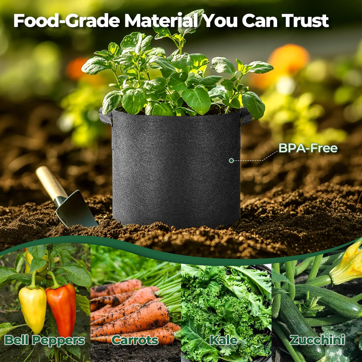 T4U breathable fabric supports healthier roots and reduces soil compaction