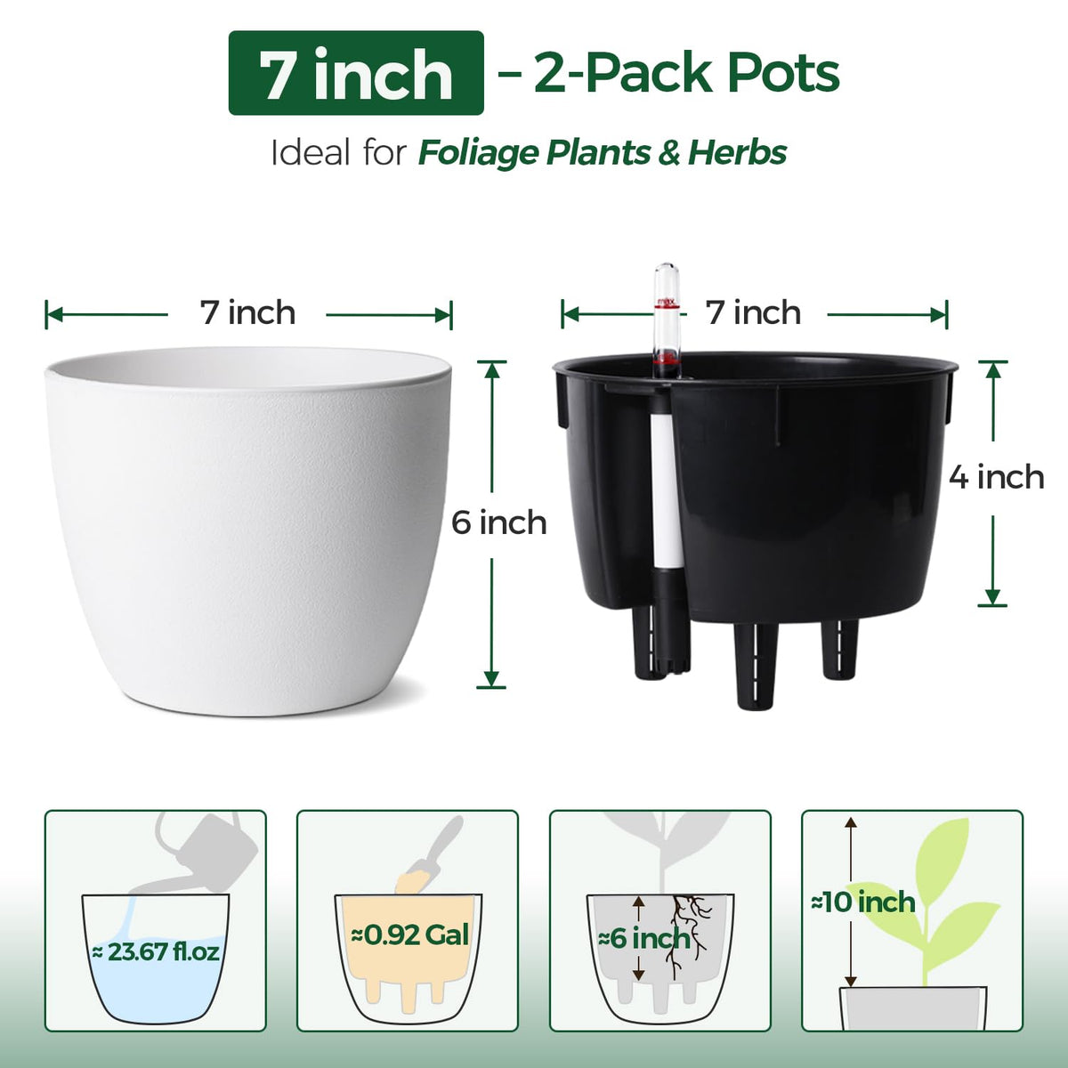 T4U African violet bottom-watering pot supports thriving plants with controlled moisture.